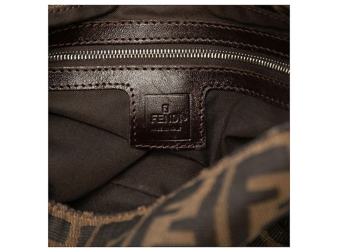 Borsa a tracolla Fendi Zucca Canvas marrone - vista 5