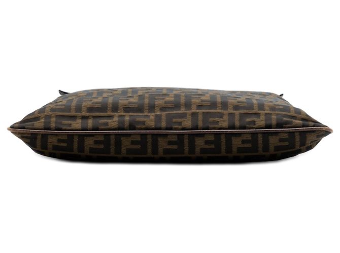 Borsa a tracolla Fendi Zucca Canvas marrone - vista 3