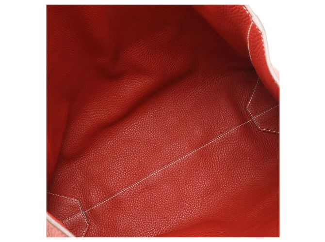 Borsa Tote Orange Hermès Clemence Double Sens 36 Arancione - vista 4