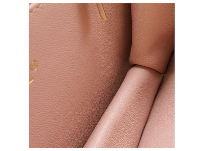 Mini borsa a tracolla Chanel Beauty Lock in pelle di pecora trapuntata rosa - vista 4