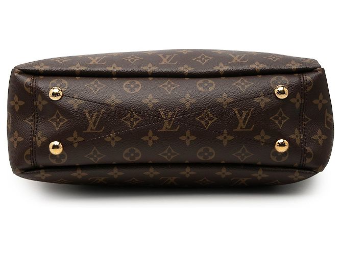 Borsa Tote Shopper Louis Vuitton Monogram Pallas Nera Nero - vista 3
