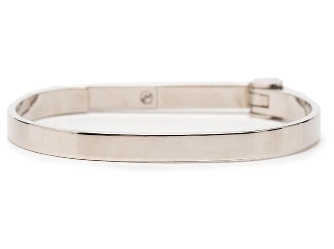 Bracciale rigido Louis Vuitton in argento con chiusura a cerniera in ottone - vista 3