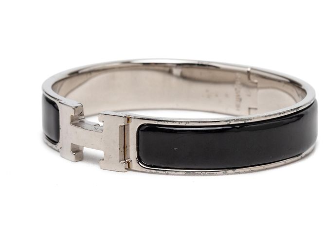 Hermès Clic H Armband schmal Email Schwarz PM - Ansicht 2
