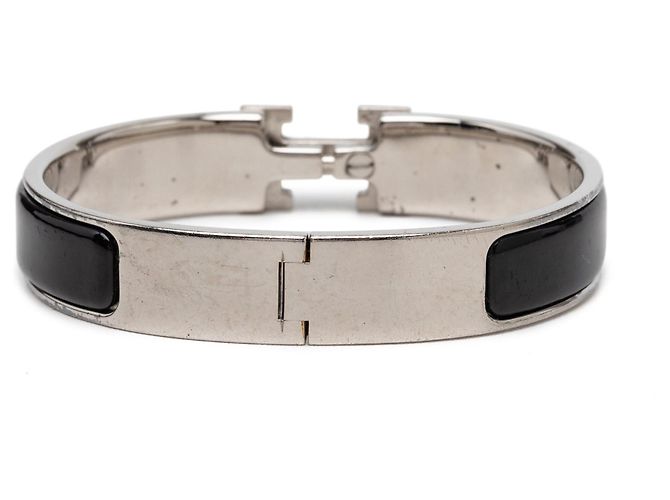 Hermès Clic H Armband schmal Email Schwarz PM - Ansicht 3