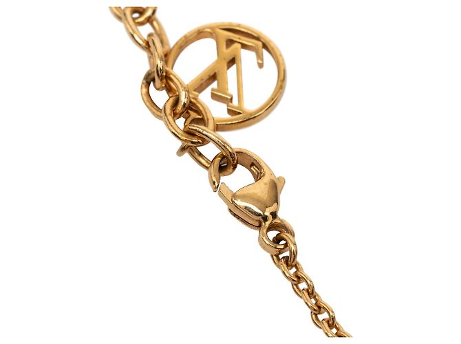 Collana completa Louis Vuitton placcata in oro con fiore D'oro - vista 5