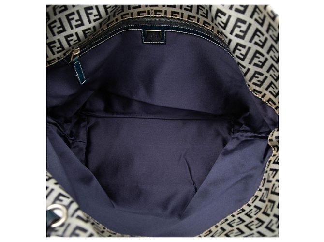 Fendi Zucchino Canvas Tote Grau - Ansicht 4