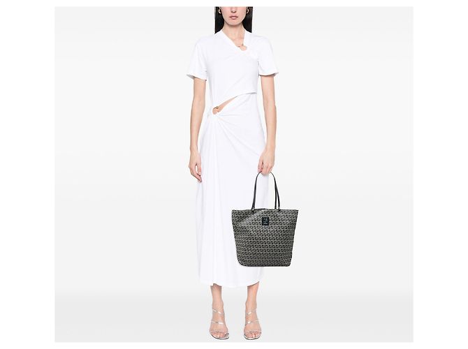 Fendi Zucchino Canvas Tote Grau - Ansicht 8