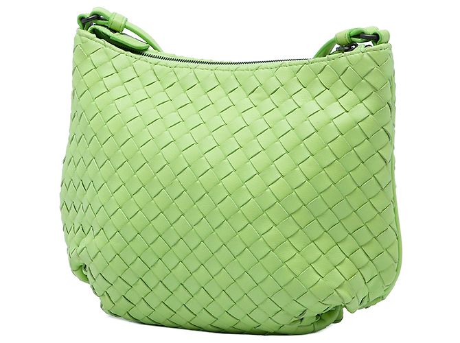 Borsa a tracolla Small Nappa Intrecciato Bottega Veneta Verde - vista 2
