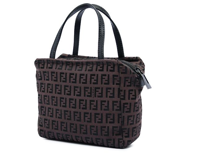 Borsa a mano Fendi Zucchino Canvas marrone - vista 2