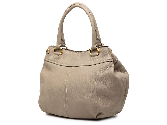 Borsa Tote Satchel aperta convertibile Prada Vitello Daino marrone - vista 2
