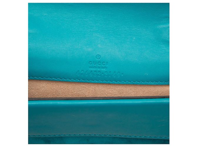 Borsa a tracolla Mini Dionysus in velluto blu Gucci - vista 5