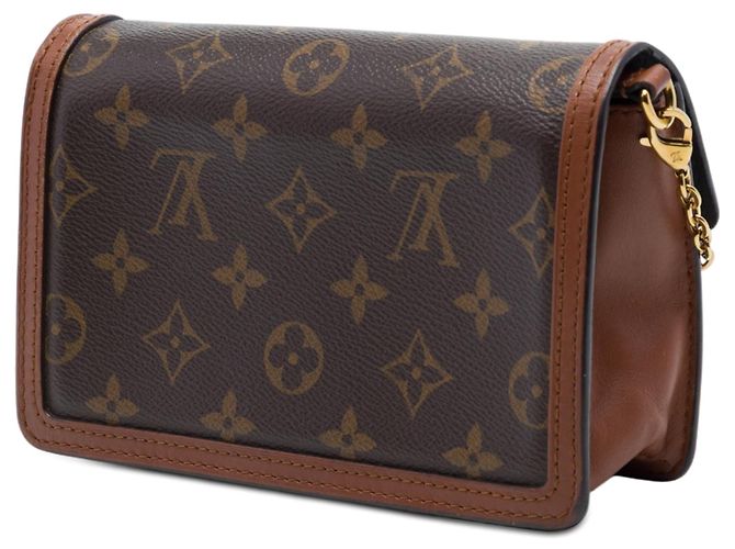 Bolso bandolera Louis Vuitton Monogram Reverse Dauphine Wallet on Chain Marrón Castaño - vista 2