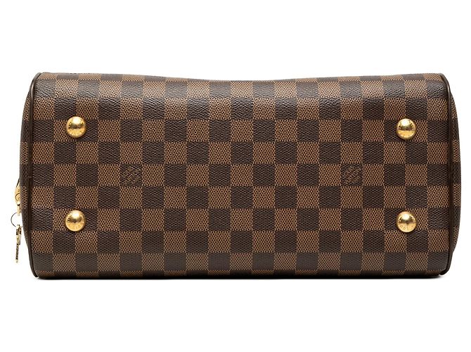 Borsa Louis Vuitton Damier Ebene Duomo Marrone - vista 3
