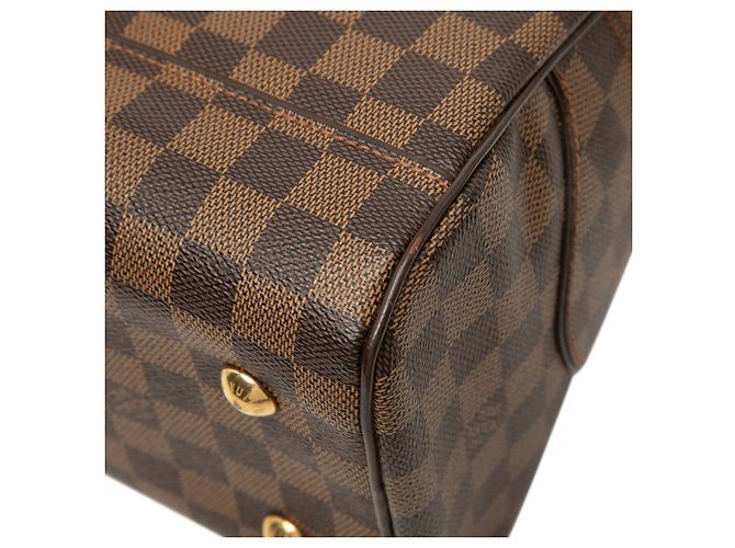 Borsa Louis Vuitton Damier Ebene Duomo Marrone - vista 7