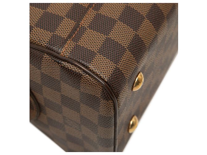 Borsa Louis Vuitton Damier Ebene Duomo Marrone - vista 8