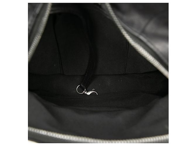 Black Chanel Small CC Calfskin Drawstring Flap Backpack - view 4