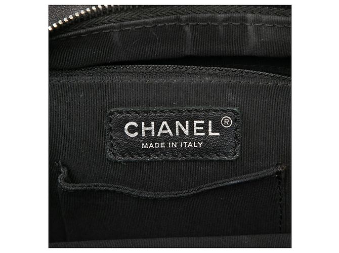 Black Chanel Small CC Calfskin Drawstring Flap Backpack - view 5