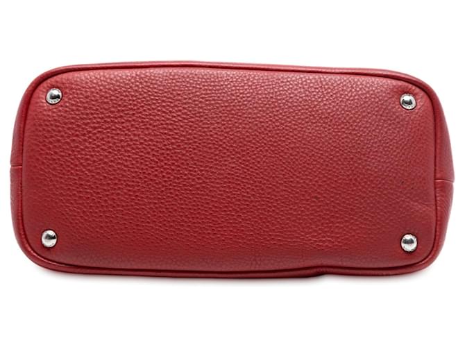 Borsa a tracolla Prada Vitello Daino rossa Rosso - vista 3