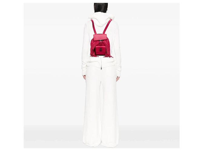 Bamboo Zaino Daily Gucci in pelle rosa con bambù - vista 11