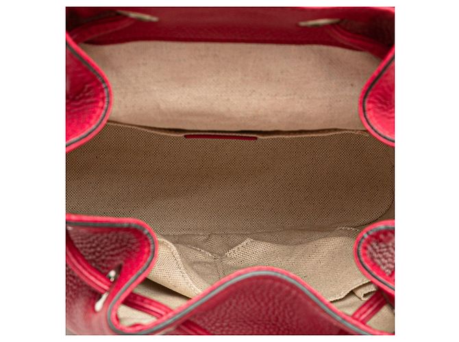 Bamboo Zaino Daily Gucci in pelle rosa con bambù - vista 4