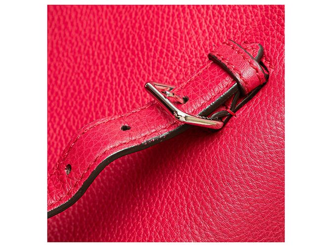 Bamboo Zaino Daily Gucci in pelle rosa con bambù - vista 9