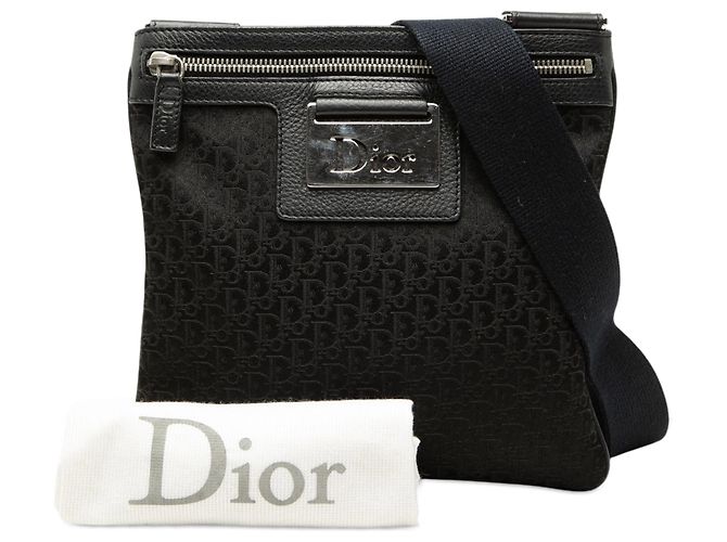 Borsa a tracolla Street Chic Diorissimo Trotter Canvas nera Dior Nero - vista 7