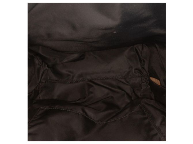 Zaino Burberry Medium TB Monogram in nylon marrone - vista 4