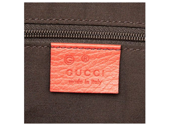 Borsa Dome Satchel Gucci Large in pelle rossa con ciondolo GG Rosso - vista 5