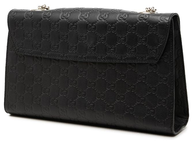 Borsa a tracolla Gucci Emily Guccissima Medium Nera Nero - vista 2