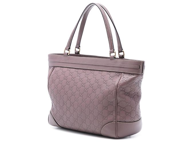 Borsa Tote Gucci Guccissima Mayfair Viola Porpora - vista 2