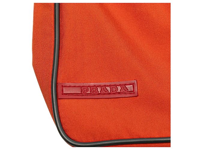 Borsa a tracolla Prada Tessuto Sport Arancione - vista 7