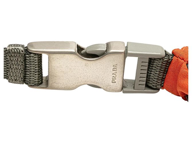 Borsa a tracolla Prada Tessuto Sport Arancione - vista 9