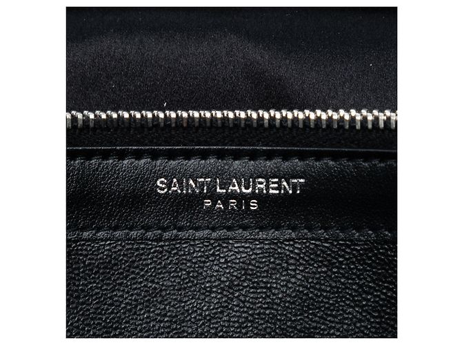 Borsa a tracolla Saint Laurent Kate Wallet on Chain con monogramma e paillettes nera Nero - vista 5
