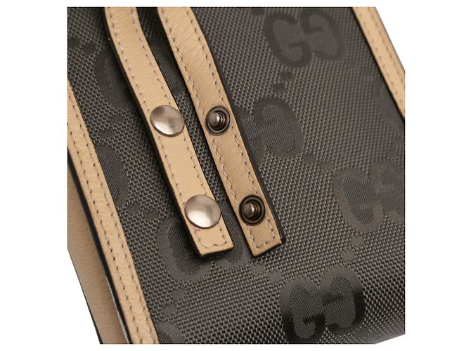 Gray Gucci Off The Grid Mini GG Econyl Crossbody Grey - view 10