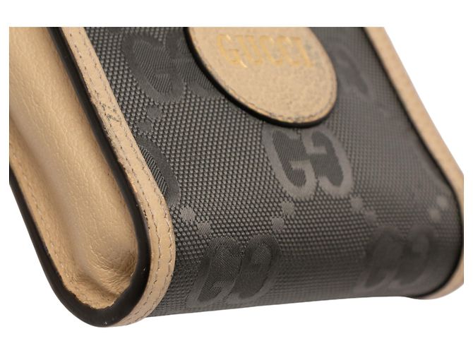 Gray Gucci Off The Grid Mini GG Econyl Crossbody Grey - view 7