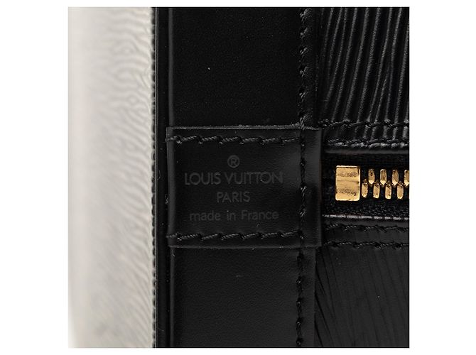 Borsa Louis Vuitton Epi Alma PM Nera Nero - vista 5