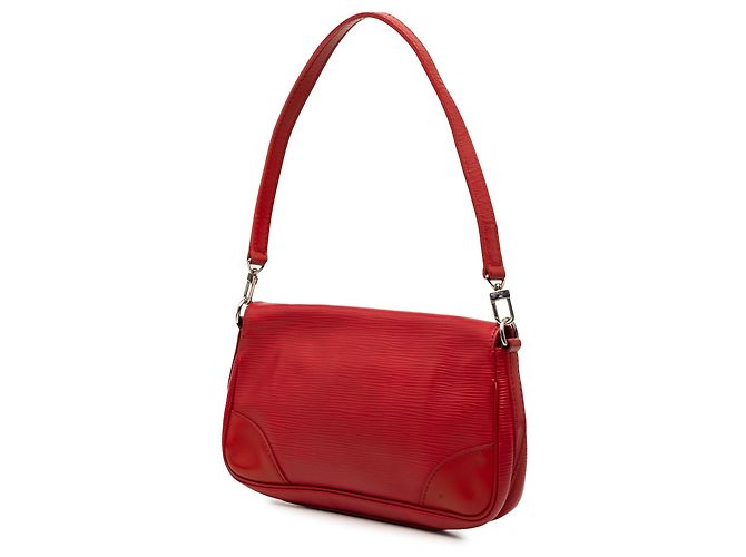 Borsa Louis Vuitton Epi Pochette Segur Rossa Rosso - vista 2