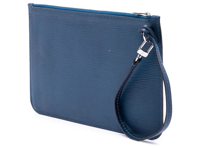 Pochette Louis Vuitton Epi Neverfull Blu - vista 2