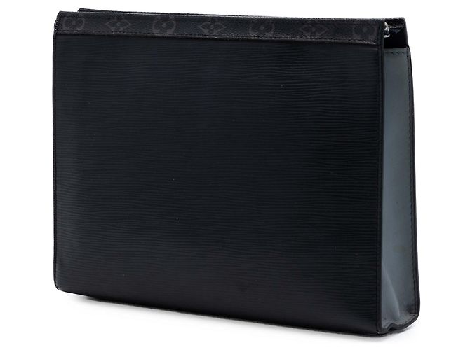 Borsa a pochette Louis Vuitton Epi Monogram Eclipse Pochette Voyage MM nera Nero - vista 2
