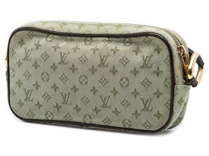 Borsa a tracolla Louis Vuitton Monogram Mini Lin Juliette MM Verde - vista 2