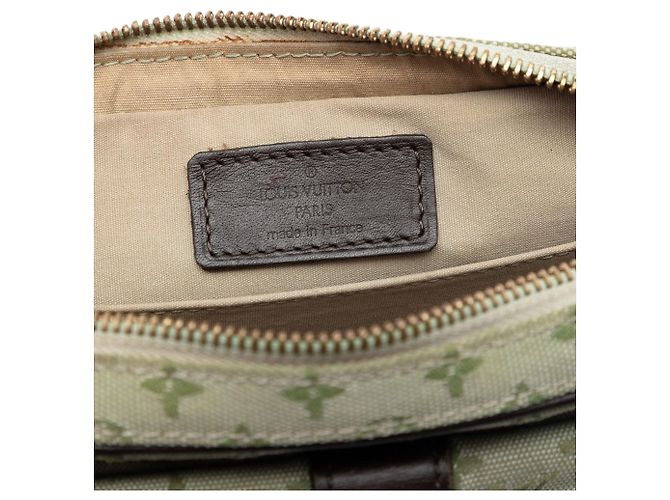 Borsa a tracolla Louis Vuitton Monogram Mini Lin Juliette MM Verde - vista 5