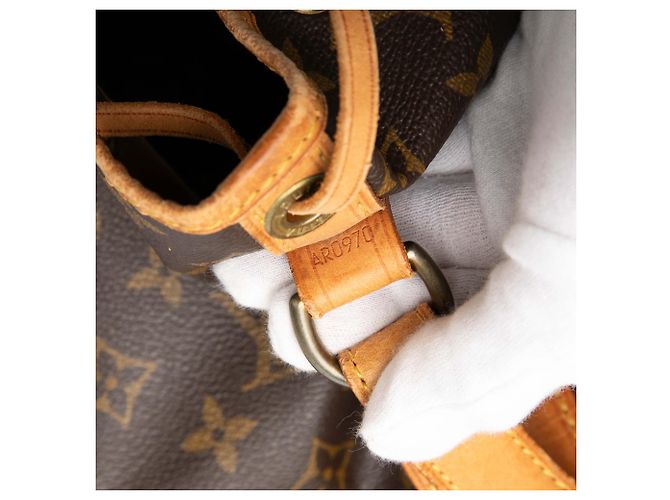 Borsa a secchiello Louis Vuitton Monogram Petit Noe Marrone - vista 6
