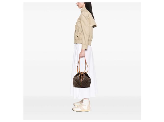 Borsa a secchiello Louis Vuitton Monogram Petit Noe Marrone - vista 7