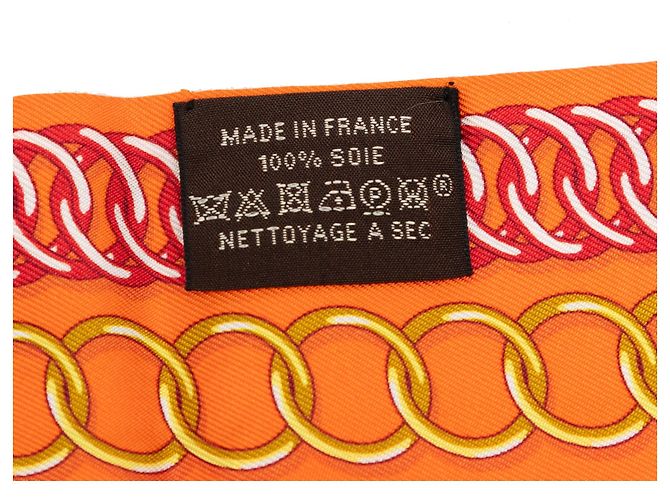 Twilly in seta Maillons Arancione Hermès - vista 2