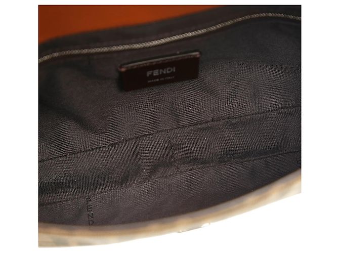 Borsa cintura convertibile in pelle Fendi Zucca marrone - vista 5