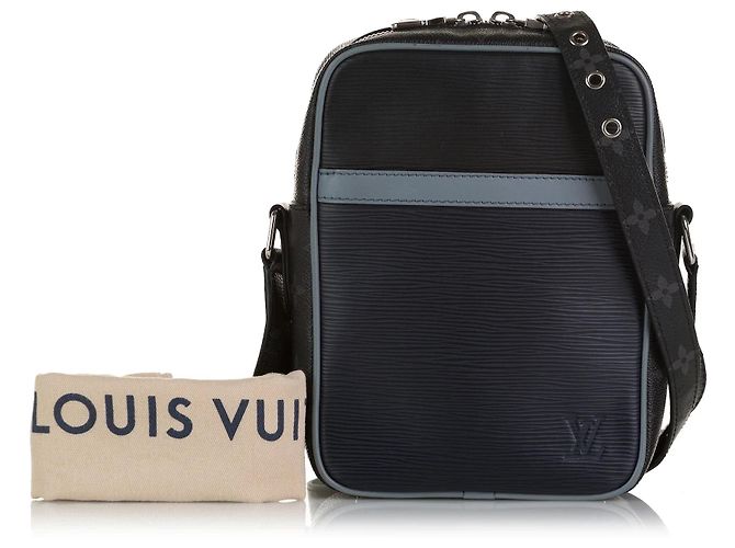 Borsa a tracolla Louis Vuitton Epi Monogram Danube PM Blue - vista 10