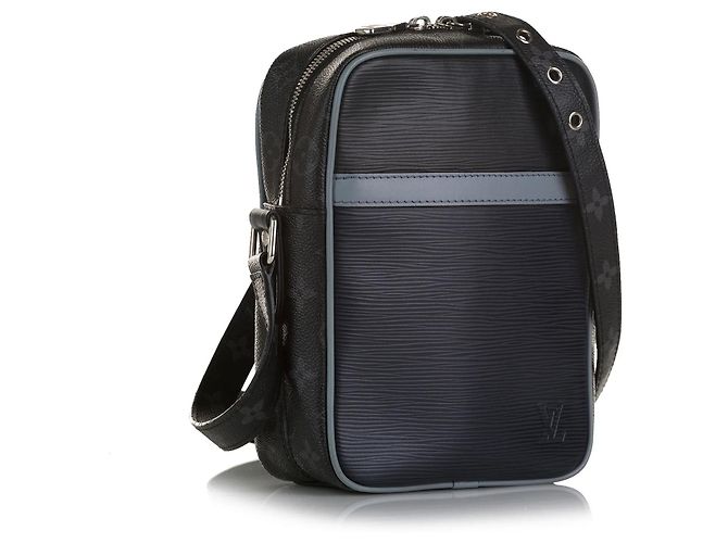 Borsa a tracolla Louis Vuitton Epi Monogram Danube PM Blue - vista 2