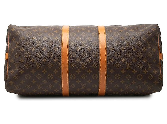 Borsa da viaggio Louis Vuitton Monogram Keepall Bandouliere 55 Marrone - vista 3