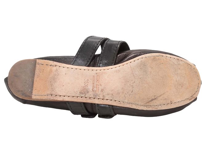 Bailarinas de piel Miu Miu con doble hebilla negras 36.5 Negro - vista 5