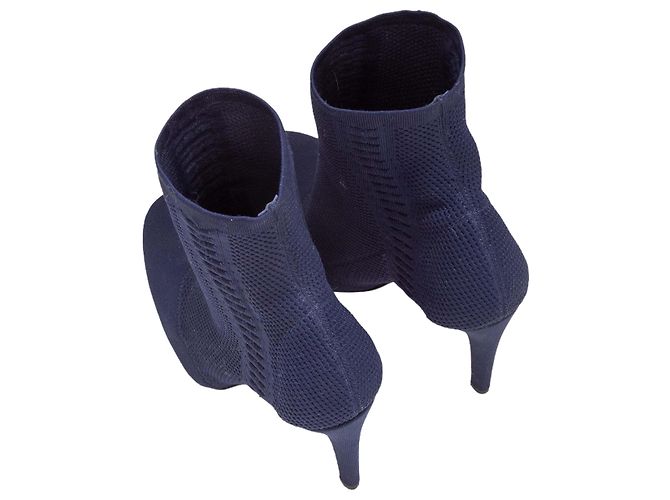Gianvito Rossi Stretch Textiles Sock Boots in Navy Größe 37.5 Blau - Ansicht 3